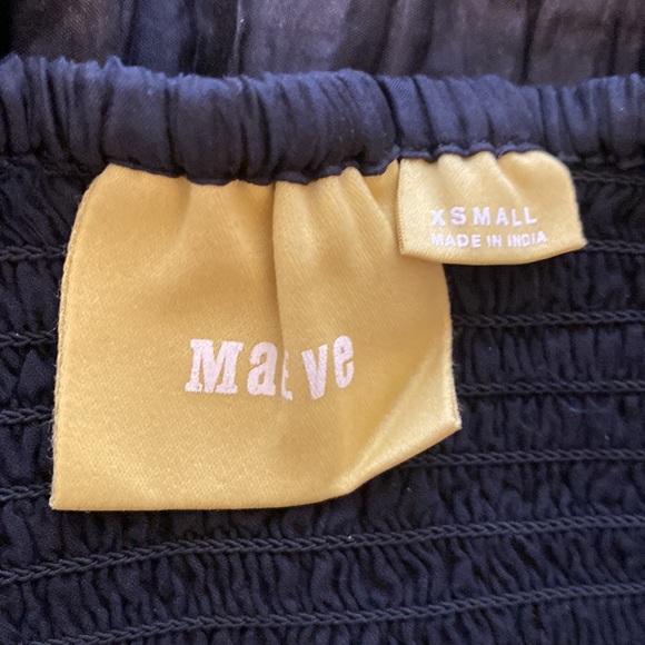 ANTHROPOLOGIE Maeve silk smocked maxi dress, in black, XS - Picture 6 of 9